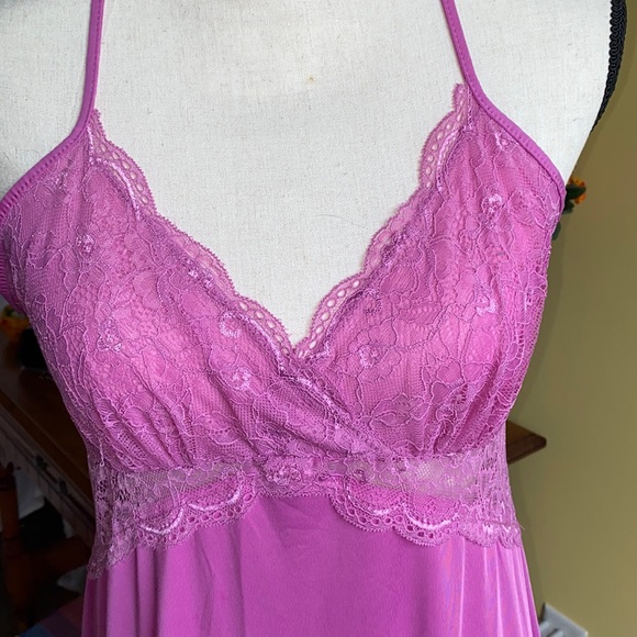 INC size medium, pink/mauve colored long nightgown in excellent condition. - Picture 3 of 10